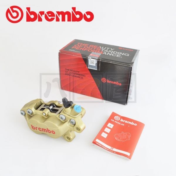 BREMBO（ブレンボ）4ピストンキャリパー P4 30/34mm 40mm ゴールド 右用