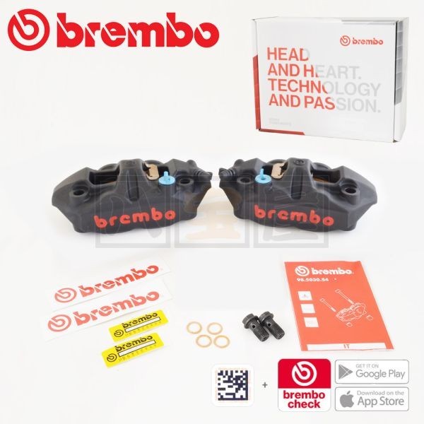 BREMBO（ブレンボ） M4 モノブロックキャリパー 左右セット P4 34/34mm 108mm ブラック
