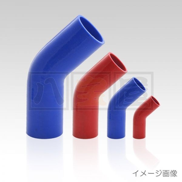 シリコンホース 45度エルボホース 内径50mm・ブルー